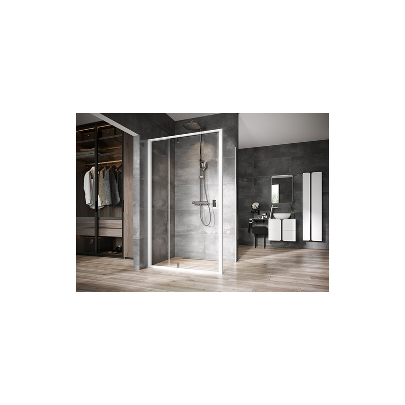 Zrcadlo Ravak Strip 90x70 s osvětlením, bílá