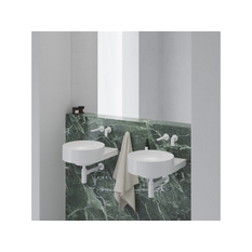 Umyvadlo Ravak Yard 40, bez otvoru pro baterii, bez přepadu, bílá