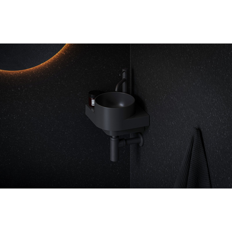 Umyvadlová stojánková baterie Ravak Espirit ES 012.21BLM BeCool 190 mm bez výpusti, Black Matt