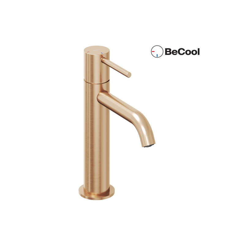 Umyvadlová stojánková baterie Ravak Espirit ES 012.61RGB BeCool 190 mm bez výpusti, Rose Gold Brushed