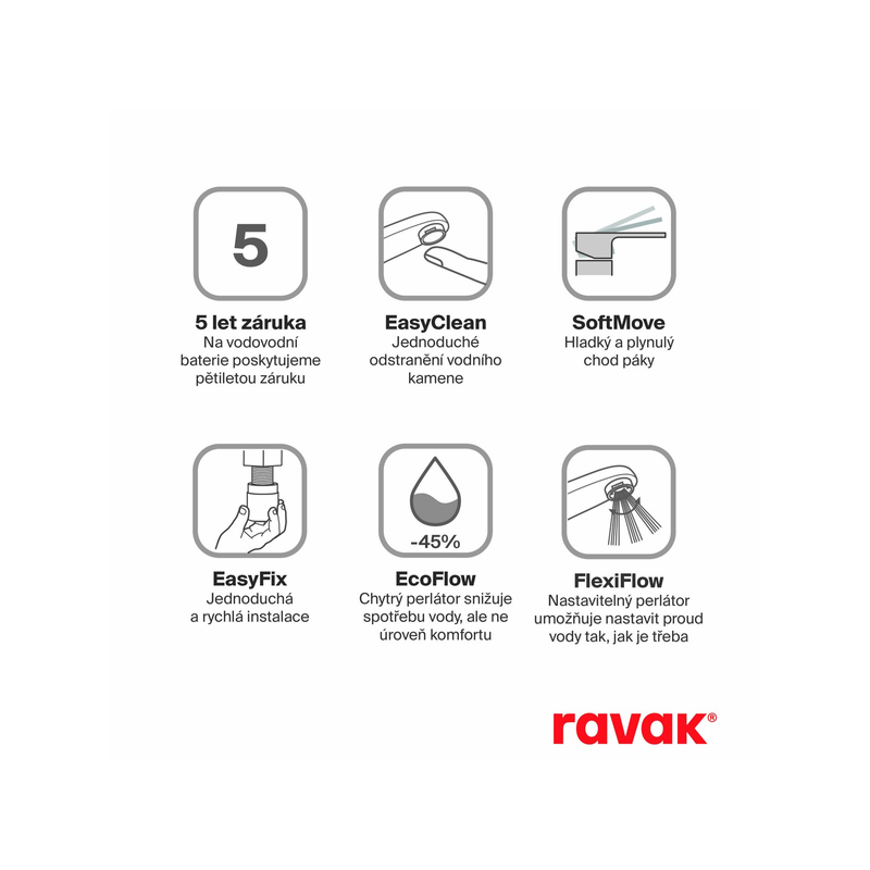 Umyvadlová stojánková baterie Ravak Eleganta EL 015.61RGB BeCool 335 mm bez výpusti, Rose Gold Brushed