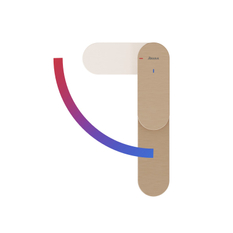 Umyvadlová stojánková baterie Ravak Eleganta EL 015.61RGB BeCool 335 mm bez výpusti, Rose Gold Brushed