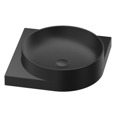 Umyvadlo Ravak Yard 45 C, bez otvoru pro baterii, bez přepadu, černá matná