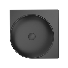 Umyvadlo Ravak Yard 45 C, bez otvoru pro baterii, bez přepadu, černá matná