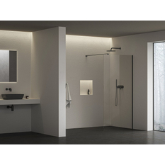 Sprchový kout Ravak Walk-In Air Wall 100, černá+transparent