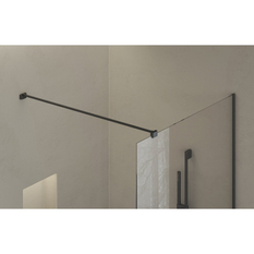 Sprchový kout Ravak Walk-In Air Wall 100, černá+transparent
