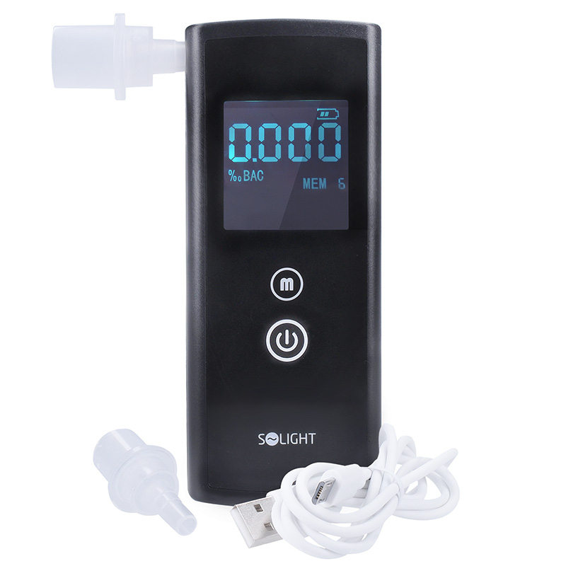 Solight alkohol tester, 0,0 - 3,0 promile BAC, přesnost 0,1 promile