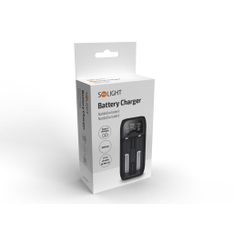 Solight nabíječka baterií Li-Ion, LiFePO4, Ni-MH/CD, AA, AAA, 18650, 2000mA, 2 kanály, LCD displej
