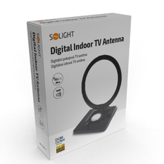 Solight digitální pokojová anténa, DVB-T2, 45dB