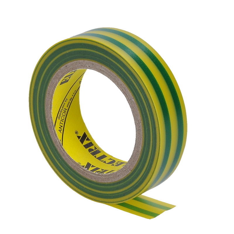 Solight izolační páska, 15mm x 0,13mm x 10m, žlutozelená