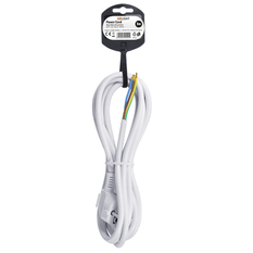 Solight flexo šňůra, 3x 1mm2, bílá, 3m