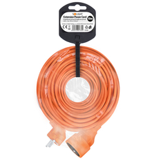 Solight prodlužovací přívod - spojka, 1 zásuvka, 10m, 3 x 1mm2, oranžová