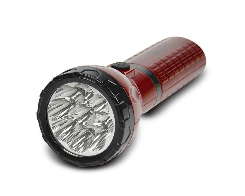 Solight LED nabíjecí svítilna, 9 x LED, červenočerná, plug-in