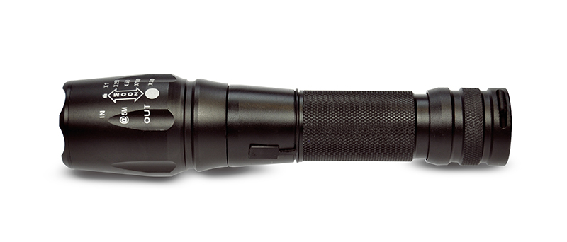 Solight LED nabíjecí profesionální svítilna, 600lm, T6 XML Cree LED, zoom, Li-Ion