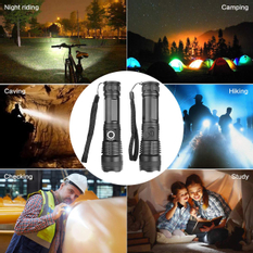 Solight LED nabíjecí svítilna, 1000lm, zoom, dárkové balení, Li-Ion