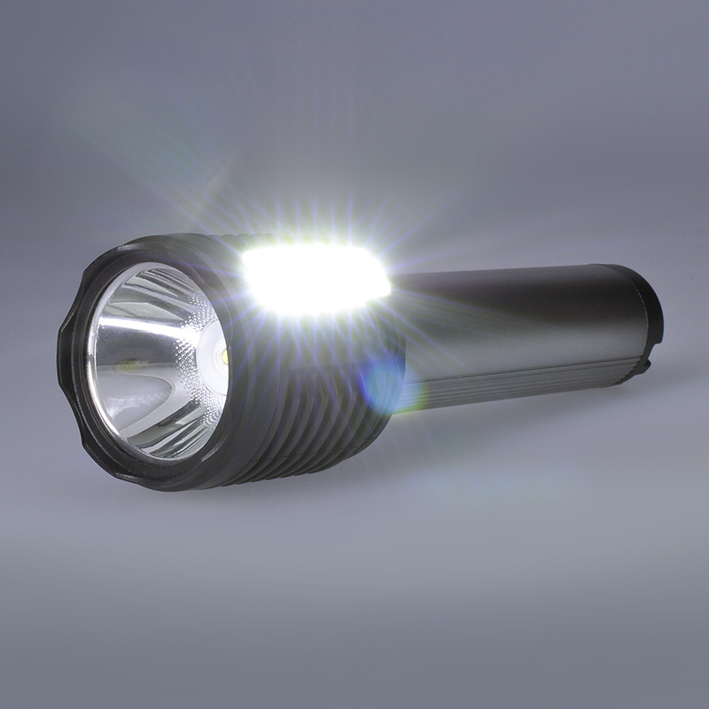 Solight LED nabíjecí ruční svítilna, 150+150lm, Li-Ion