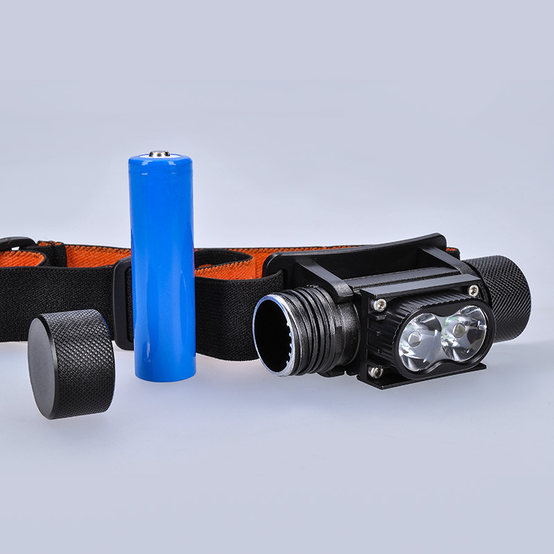 Solight LED čelová nabíjecí svítilna, 650lm, Li-Ion