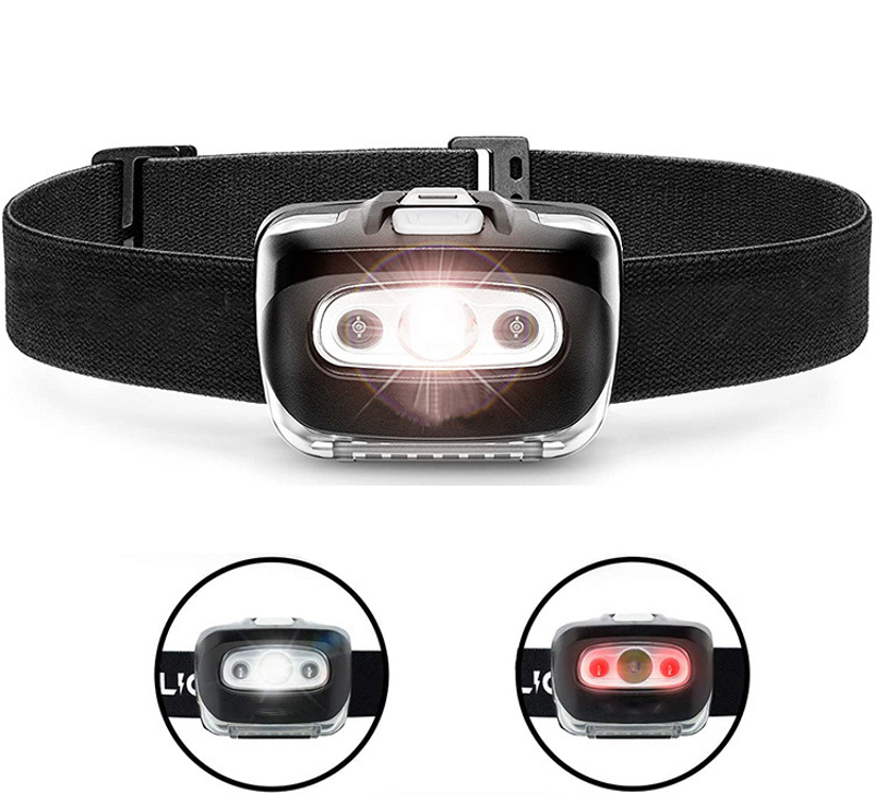 Solight LED čelová svítilna, 3W + červené světlo, 3x AAA