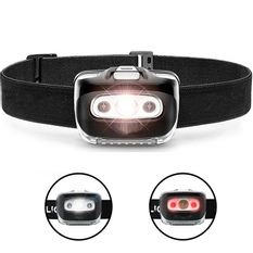 Solight LED čelová svítilna, 3W + červené světlo, 3x AAA