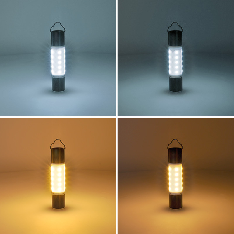 Solight LED nabíjecí ruční svítilna s kampingovou lucernou, 250lm, power bank, Li-Ion