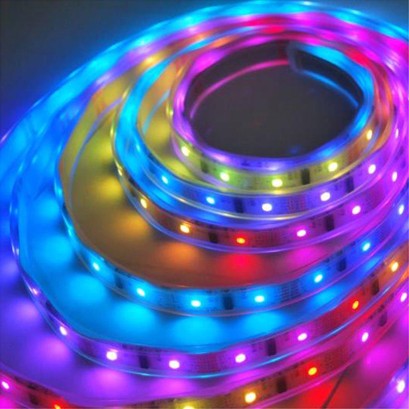 Solight LED světelný pás, RGB, 3m, sada s 12V adaptérem a dálk. ovladačem, 7,2W/m, IP20