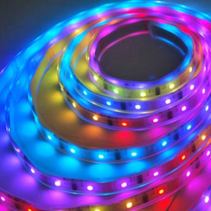 Solight LED světelný pás, RGB, 3m, sada s 12V adaptérem a dálk. ovladačem, 7,2W/m, IP20