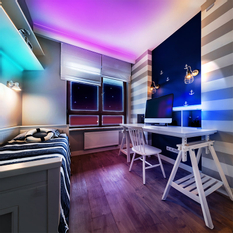 Solight LED světelný pás, RGB, 3m, sada s 12V adaptérem a dálk. ovladačem, 7,2W/m, IP20
