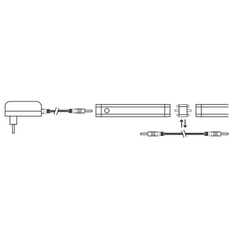 Solight LED dotykové podlinkové a nábytkové svítidlo stmívatelné, 2x 5W, 4100K, 2x 50cm