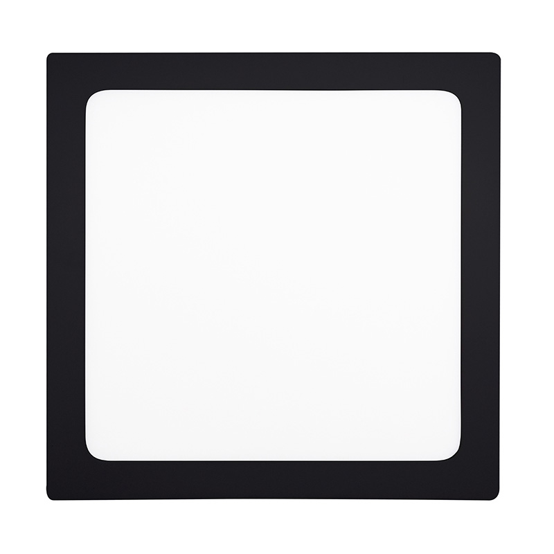 Solight LED mini panel CCT, přisazený, 24W, 1800lm, 3000K, 4000K, 6000K, čtvercový, černá barva