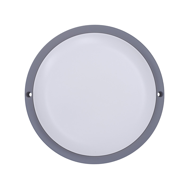 Solight LED venkovní osvětlení kulaté, 13W, 910lm, 4000K, IP54, 17cm, šedá barva
