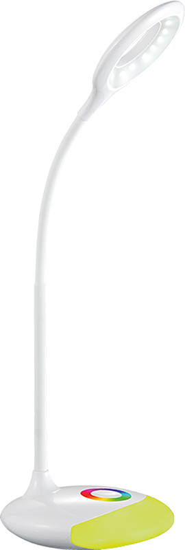 Solight LED stolní lampička nabíjecí, 5W, RGB podsvícení, stmívatelná, USB napájení
