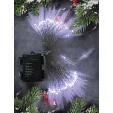 Solight LED venkovní rampouchy, 50LED, časovač, 8 funkcí, IP44, 3xAA baterie