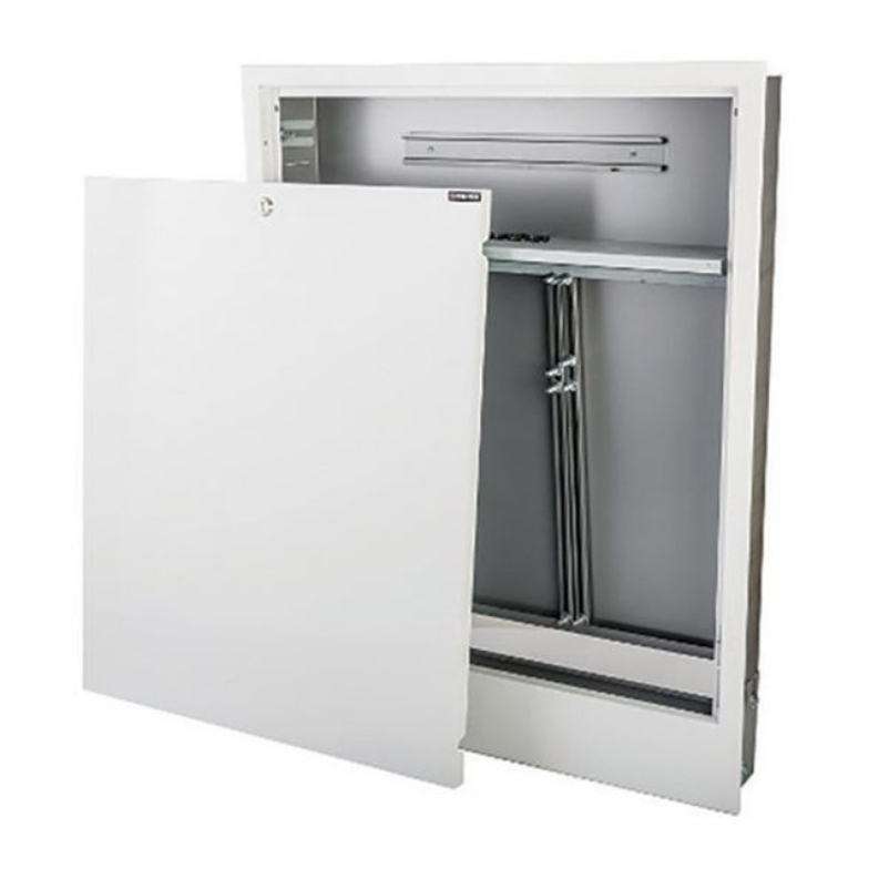 Skříň rozdělovače podomítková Gabotherm do 12 okruhů, vnitřní šířka 1070 mm, bílá