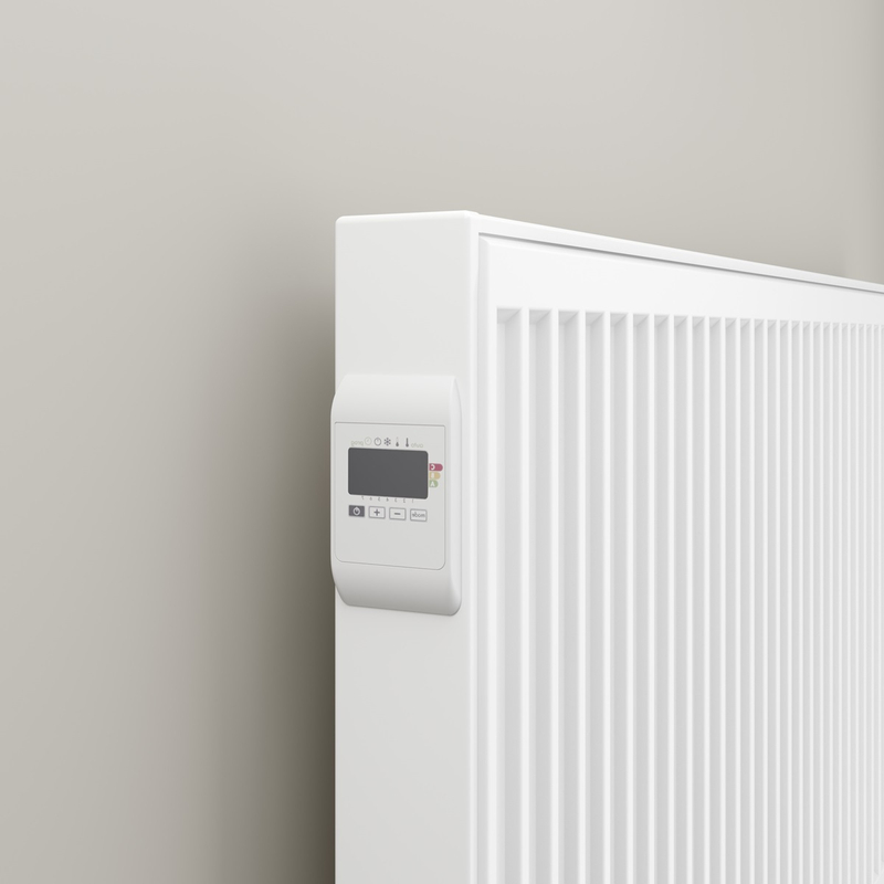 Radiátor Kermi E-Panel Profil horizontální F1E 21 600 x 1200 mm, 2000 W, regulátor vlevo se zástrčkou, bílá