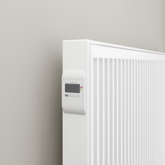 Radiátor Kermi E-Panel Profil horizontální F1E 21 600 x 1200 mm, 2000 W, regulátor vlevo se zástrčkou, bílá