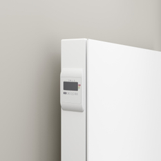 Radiátor Kermi E-Panel Plan horizontální P1E 21 600 x 800 mm, 1000 W, regulátor vlevo se zástrčkou, bílá