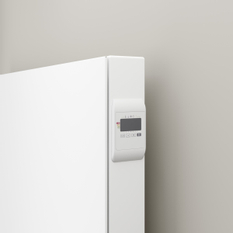 Radiátor Kermi E-Panel Plan horizontální P1E 21 600 x 1000 mm, 1250 W, regulátor vpravo se zástrčkou, bílá