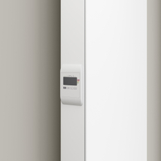 Radiátor Kermi E-Panel Plan vertikální P2E 10 1800 x 400 mm, 1000 W, regulátor vlevo bez zástrčky, antracit