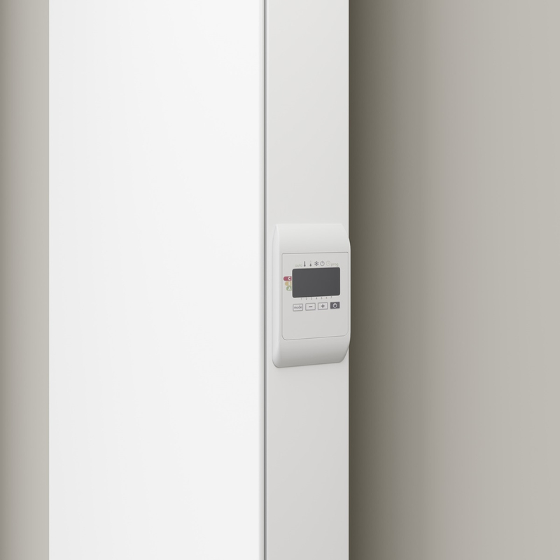 Radiátor Kermi E-Panel Plan vertikální P2E 10 2000 x 500 mm, 1500 W, regulátor vpravo bez zástrčky, bílá