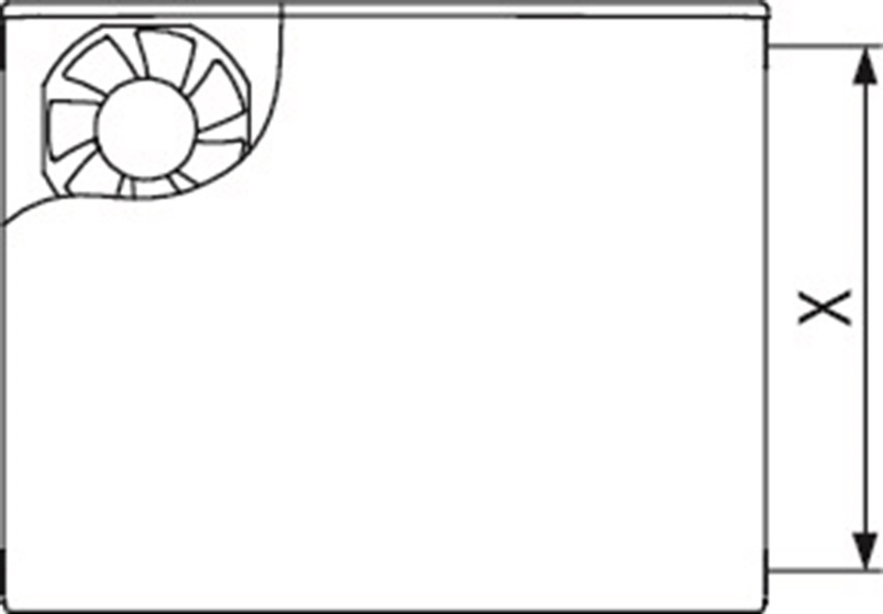 Radiátor Kermi Plan Kompakt x-flair 405 x 1805 mm, 1255 W, bílá (pro tepelná čerpadla)