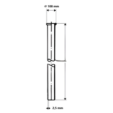 Trubka Cu tvrdá Wieland CuproLife 108 mm x 2,5 mm