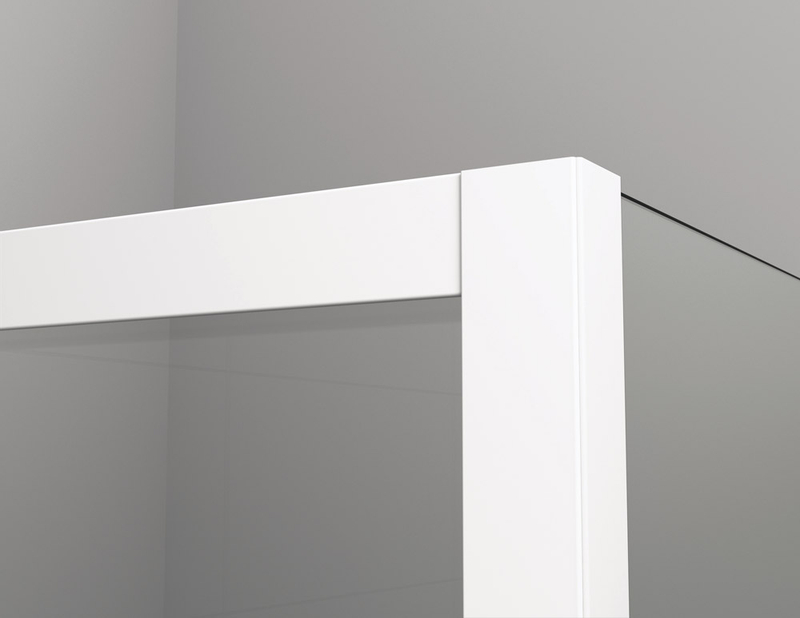 Boční stěna Ronal Cadura v 90° 750 x 2000 mm, bílá matná/sklo screen