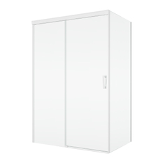 Boční stěna Ronal Cadura v 90° 750 x 2000 mm, bílá matná/sklo screen