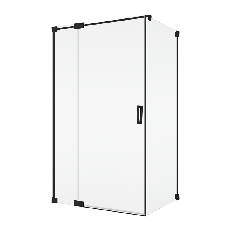Boční stěna Ronal Cadura v 90° 700 x 2000 mm, černá matná/sklo Screen