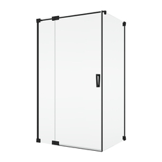 Boční stěna Ronal Cadura v 90° 700 x 2000 mm, černá matná/sklo Screen