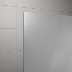 Boční stěna Ronal Divera v 90° 750 x 2000 mm, černá matná/sklo Screen