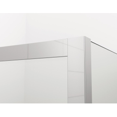 Boční stěna Ronal Divera v 90° 750 x 2000 mm, aluchrom/sklo čiré