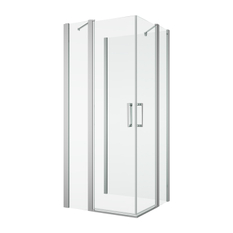 Boční stěna Ronal Divera v 90° 750 x 2000 mm, aluchrom/sklo čiré
