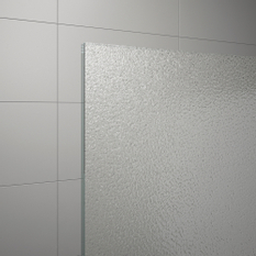 Jednodílné posuvné dveře Ronal Divera s pevnou stěnou v rovině - pevný díl vpravo 1400 x 2000 mm, černá matná/sklo Durlux