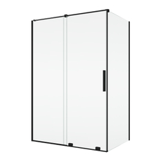 Boční stěna Ronal Amalia v 90° 800 x 2000 mm, černá matná/sklo čiré